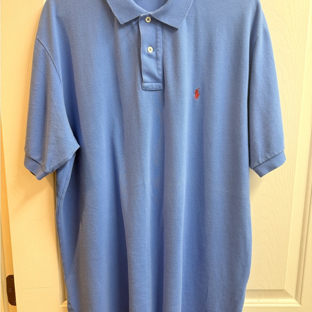 Ralph Lauren Men's Light Blue Polo Shirt